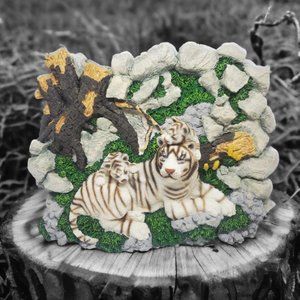 Bengal Tigers "A Mother's Love" by Intl Wiildlife Coalition Resin Wall Sculpture